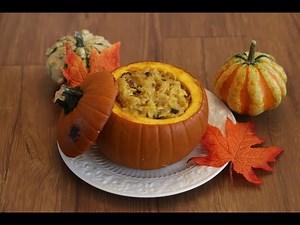 Pumpking Rice Pudding! Warm Thanksgiving Dessert!