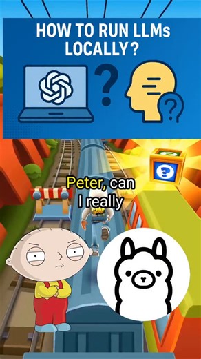 Tech Nerd Peter 🤓 on Instagram: "How to run LLMs locally? #petergriffin #brainrot #coding #learntocode #learnprogramming #programming"