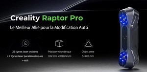 Creality CR Scan Raptor Pro : fiche technique et prix scanner 3D