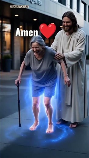 Jesus Restores the woman's leg❤️ #shorts #jesus #youtubeshorts #shortsfeed
