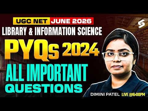 UGC NET Library & Information Science | UGC NET Library Science Previous Year Questions By Damini