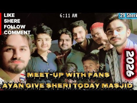 29 Sheri With Fans Fun And Thanks For Coming All #ramzanspecial #faizankarachi1 