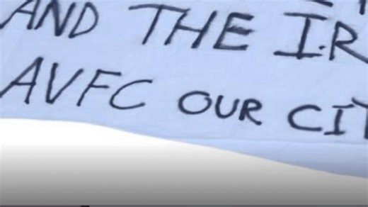 Celtic fans 'welcomed' to Birmingham with shocking sectarian banner on motorway