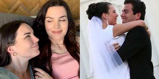 Couple renews vows 5 years after one comes out as trans