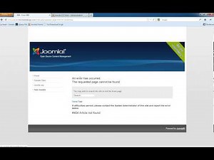 Joomla 2.5.7 - Introduction to Creating Menu Items and a Menu Module