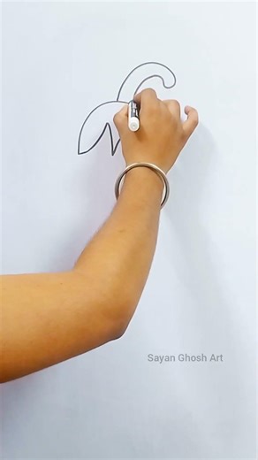 How to Draw a Brinjal 🍆 | Simple Drawing Tutorial #shortsfeed #shorts #art