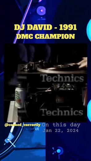DJ DAVID (GERMANY) - DMC WORLD CHAMPIONSHIP 1991🔥🎶 #scratchdj #turntablism #fyp #onthisday