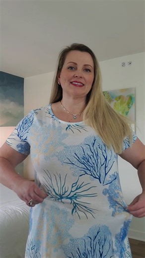 Watch Summer, stretchy and light Tshirt dress on Amazon Live
