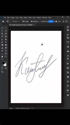 Quick & Digital signature tutorial in Photoshop #photoshop