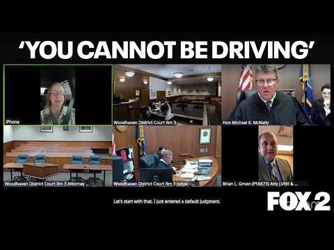 Michigan judge berates woman joining court while driving