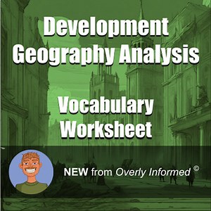 Development Geography Analysis Vocabulary Worksheet