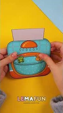 DIY Paper Craft Duck House | Fun crafts to make at home with kids