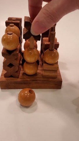 Vintage 3D Wooden Tic-tac-toe Strategy Game Tabletop Decor Puzzle 3x3x3 Grid - Etsy