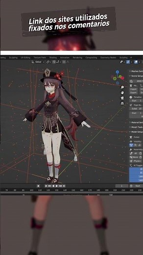 Como instalar o MMD Tools no Blender 4.2LTS #capcut #blender #mmd #tutorial #animation
