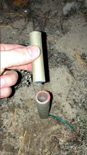 Homemade mini canister shell firework #fireworks #pyro #pyrotechnics