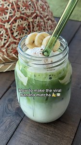 72K views · 7.6K reactions | Yum on ice!  This banana matcha latte is a 10 out of 10!  Make your own with... 1 Banana, mashed Heavy whipping cream Milk of choice Matcha Ice The easy steps... Create cold foam by blending banana and cream.  Make your matcha tea.  Pour in layers over ice: milk matcha banana whipped cream Enjoy! #SproutsFarmersMarket #Sprouts #BananaMatcha #MatchaLatte | Sprouts Farmers Market | Facebook