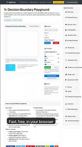 Decision Boundary Playground — in 30 seconds #machinelearning #datascience