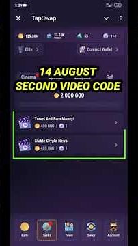 TapSwap Travel And Earn Money Video Code | TapSwap Code Today | Travel And Earn Money Code Today