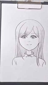 How to Draw an Anime Girl ✏️ #drawanime #animeeart