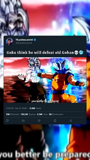 Goku think he will defeat old gohan🥶💀 . . . . #saiyangohan #saiyangoku #dragonballz #dragonballsuper #animeedits #animefans #animelovers #animereels #animeviral #animeboys #animeart #animeicons #animefollowers #animefyp #animemanga #animeaesthetic #animetrend | Tanay Sarkar