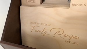 Custom Recipe Box With Cards the Secret Ingredient is Love Wedding Gift Personalized Recipe Card Box Bridal Shower Gift Family Recipe Box - Etsy