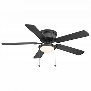 Reviews for Hampton Bay Hugger 52 in. LED Indoor Black Ceiling Fan with Light Kit | Pg 1 - The Home Depot
