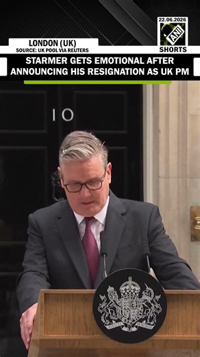 Watch! Keir Starmer gets emotional after announcing his resignation as Prime Minister of UK