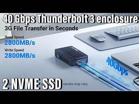 Acasis Thunderbolt 3 SSD Enclosure Review: 40Gbps Speed & RAID Power! ⚡ | Unboxing & Test