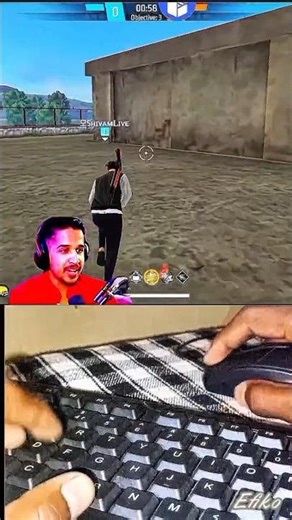AMIT BHAI REACTION ON MY KEYBOARD MOUSE GAMEPLAY ‪@DesiGamers_‬ #freefire #viral