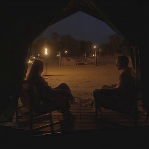 Desert campfires under starlit skies. It doesn't get much better than this. ⛺️🔥 | Arabian Adventures