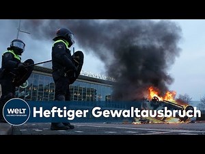 NIEDERLANDE: Krawalle bei Protesten gegen Corona-Maßnahmen