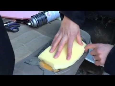 How to repair your seat with foam