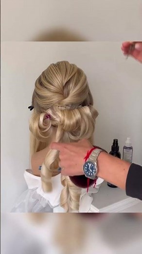 Amazing wedding hairstyle low bun