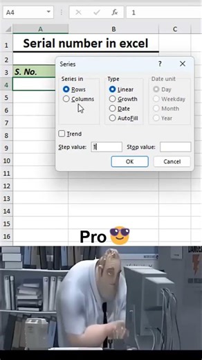 Serial number in excel 💯