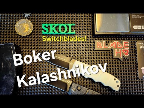 Boker Kalashnikov Switchblades, side-open automatic