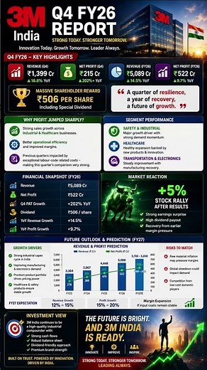 🚀 3M India Q4 FY26 Results Explained | Profit Jumps 200%+ | Future Growth Ahead?