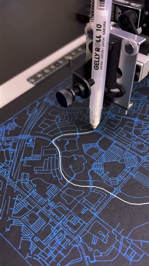 Irving Marathon Route Map | Pen Plotter Art