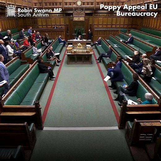 It is deeply concerning that volunteers supporting the Royal British Legion’s Poppy Appeal in Northern Ireland are being made to deal with unnecessary EU red tape just to offer poppies. I’m calling on MPs to back my motion to address the issue: https://edm.parliament.uk/early-day-motion/64546/poppy-appeal-in-northern-ireland | Robin Swann MP