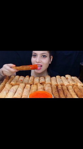 Foodie JD Official on Instagram: "30 Spicy 🔥 Spring Roll Eating Challenge, Watch Full Video On Youtube. Link In Bio. #eatingmukbang #eatingchallenge #springroll #foodchallenge #spicyfoodchallenge #indianstreetfood #indiaumukbang #indianasmr #foodiejd #eatingshow #eatingindianfood #asmreatingfood #asmreatingsounds"
