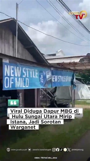 Viral Diduga Dapur MBG di Hulu Sungai Utara Mirip Istana, Jadi Sorotan Warganet #mbg #sppg