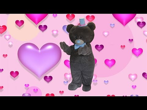 Putting on the Teddy Bear mascot costume that I made and the Bear dance)