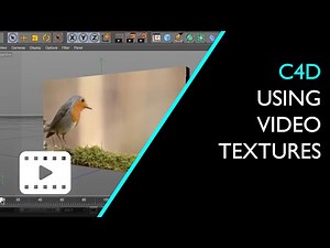 Cinema 4D Tutorial - Using video footage as texture.