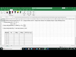 SPNL Newton Raphson Dengan Excel
