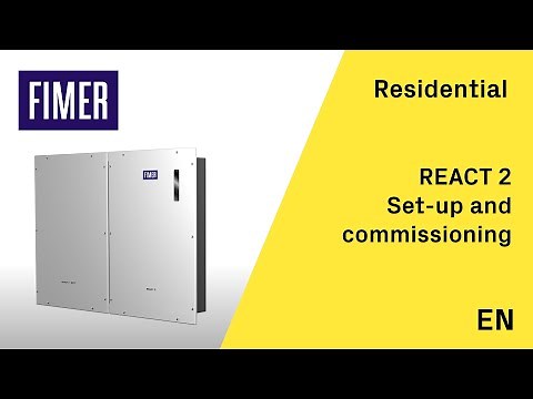 FIMER - React 2 - Set-up and commissioning - EN