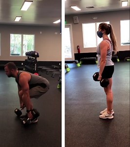 Dumbbell Deadlift vs. Dumbbell RDL (Romanian deadlift or straight leg deadlift) What is a DB deadlift? - this movement is a multi joint movement that is great for working multiple muscle groups - the deadlift works hamstrings, lower back, glutes and quads - this movement combines the functions of both your hinge of an RDL and your flexion of a squat - this typically will be one of your heaviest weights What is a DB RDL? - also known as a Romanian deadlift or a straight leg deadlift - this is an 
