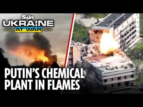Watch as Ukrainian Drones Paralyse Huge Russian Petrochemical Facility on Putin's Soil