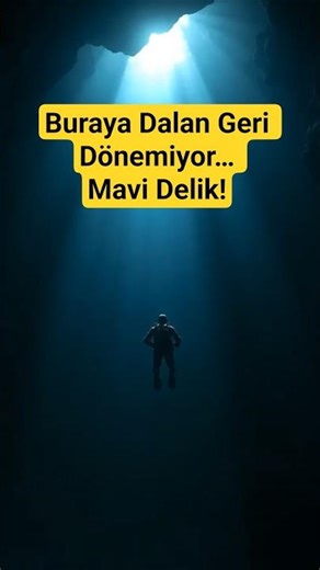 Buraya Dalan Geri Dönemiyor… Mavi Delik! 🤿 #Shorts