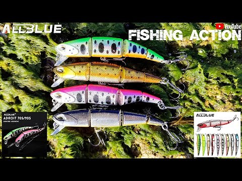 ALLBLUE ADROIT 70S 90S Jointed Minnow show & test