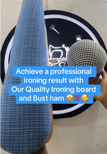 💃💐🤩Get a Professional ironing result with Ironing board and bust ham Easily removeswrinkles and creases from clothes 🌹💯 Used for ironing the neck area, sleeve area and shoulder area of your cloth smoothly.😍 Used for all kinds of clothes. Help flattens and sets seams perfectly.🤩 It gives accurate work done💯💖 Get a perfect bustier end result with bust ham. Perfect for creating bra cup for a perfect fit to your clients dresses. Results leave you no regrets 🥰 Price - 🤩 Big Ironing Board -