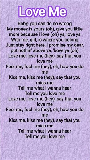 Love me Lyrics.. #lyrics #shorts #music